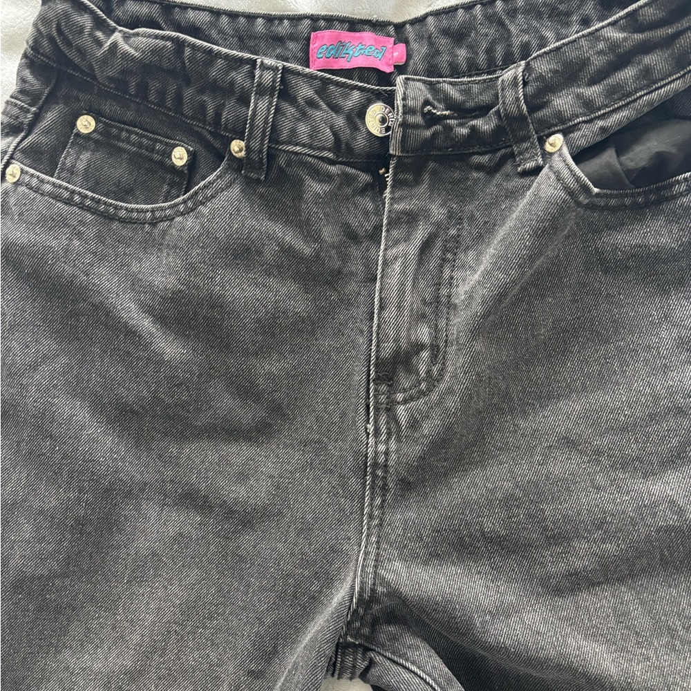 Edikted Black Flare & Wide Leg Jeans